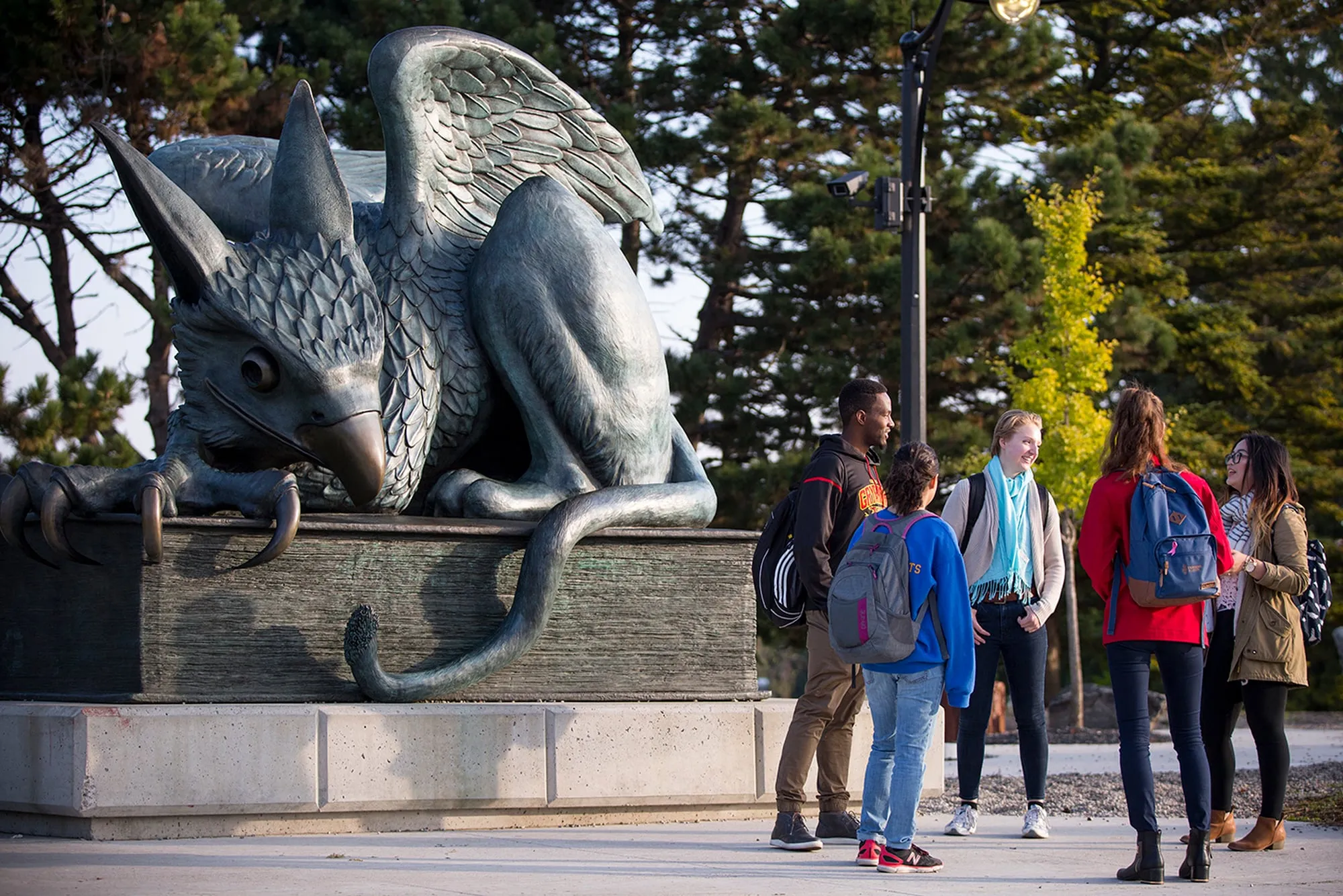 UNIVERSITY_OF_GUELPH_MACLEANS_MAGAZINE_UNIVERSITY_GUIDEBOOK_RANKINGS_UofGuelph Gryphon Statue