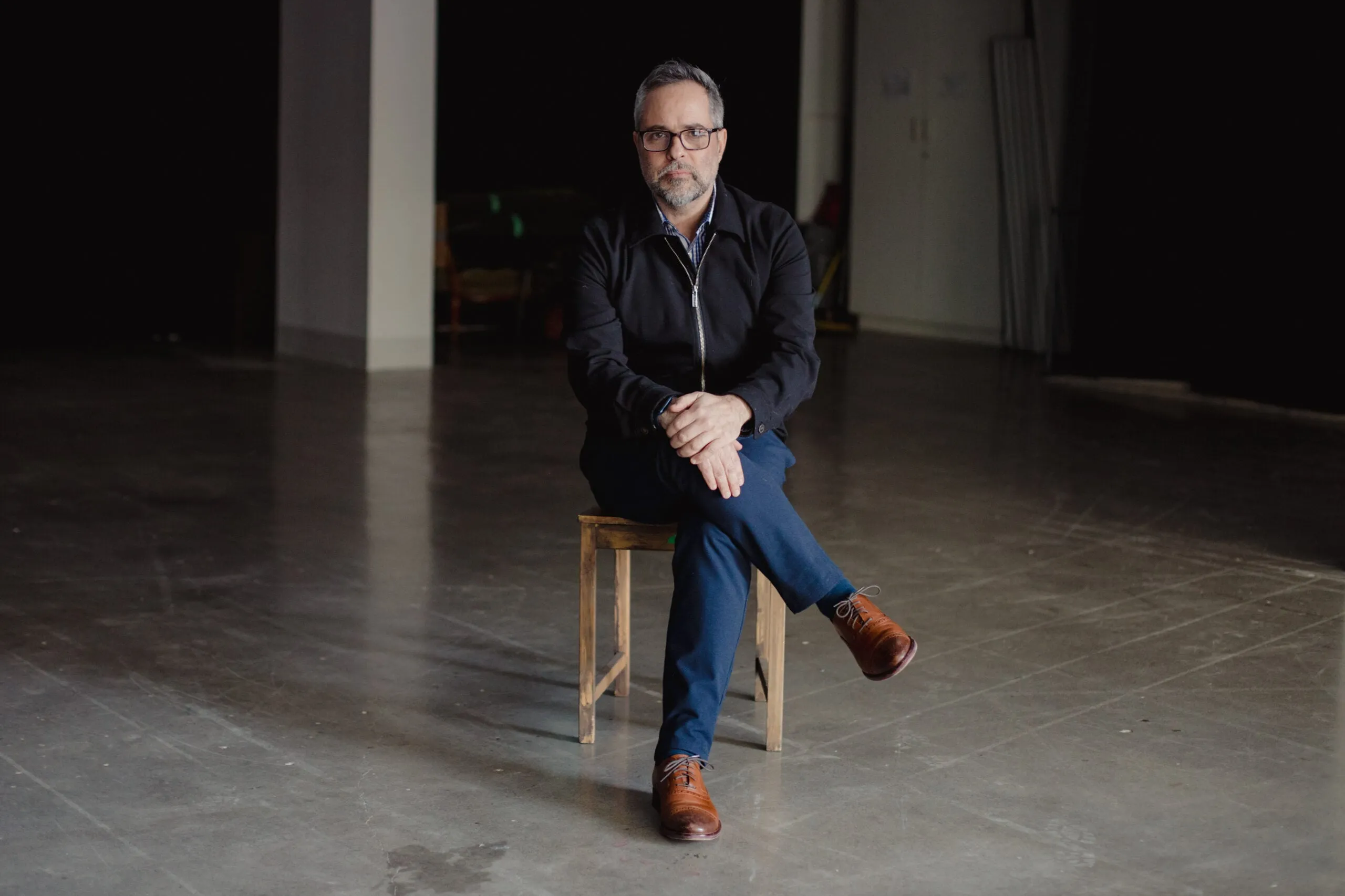 Crow’s Theatre director Chris Abraham in the theatre’s rehearsal hall in Toronto, Ontario, on Monday, January 27.