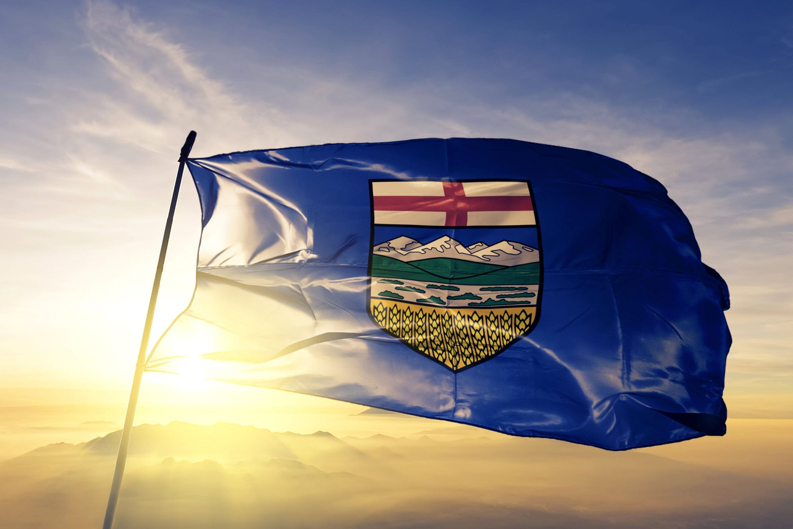 An Alberta provincial flag