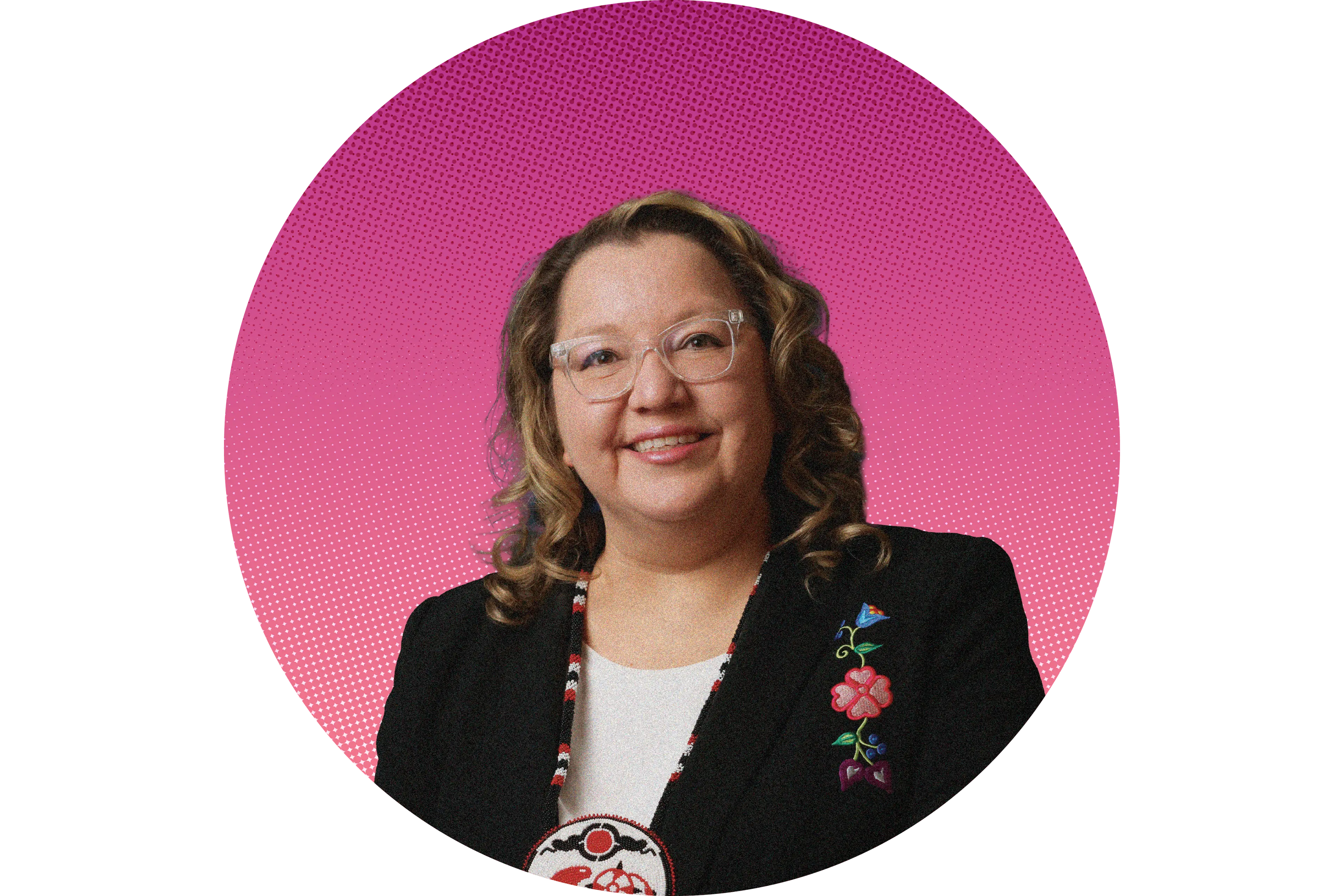Cindy Woodhouse Nepinak in a black blazer