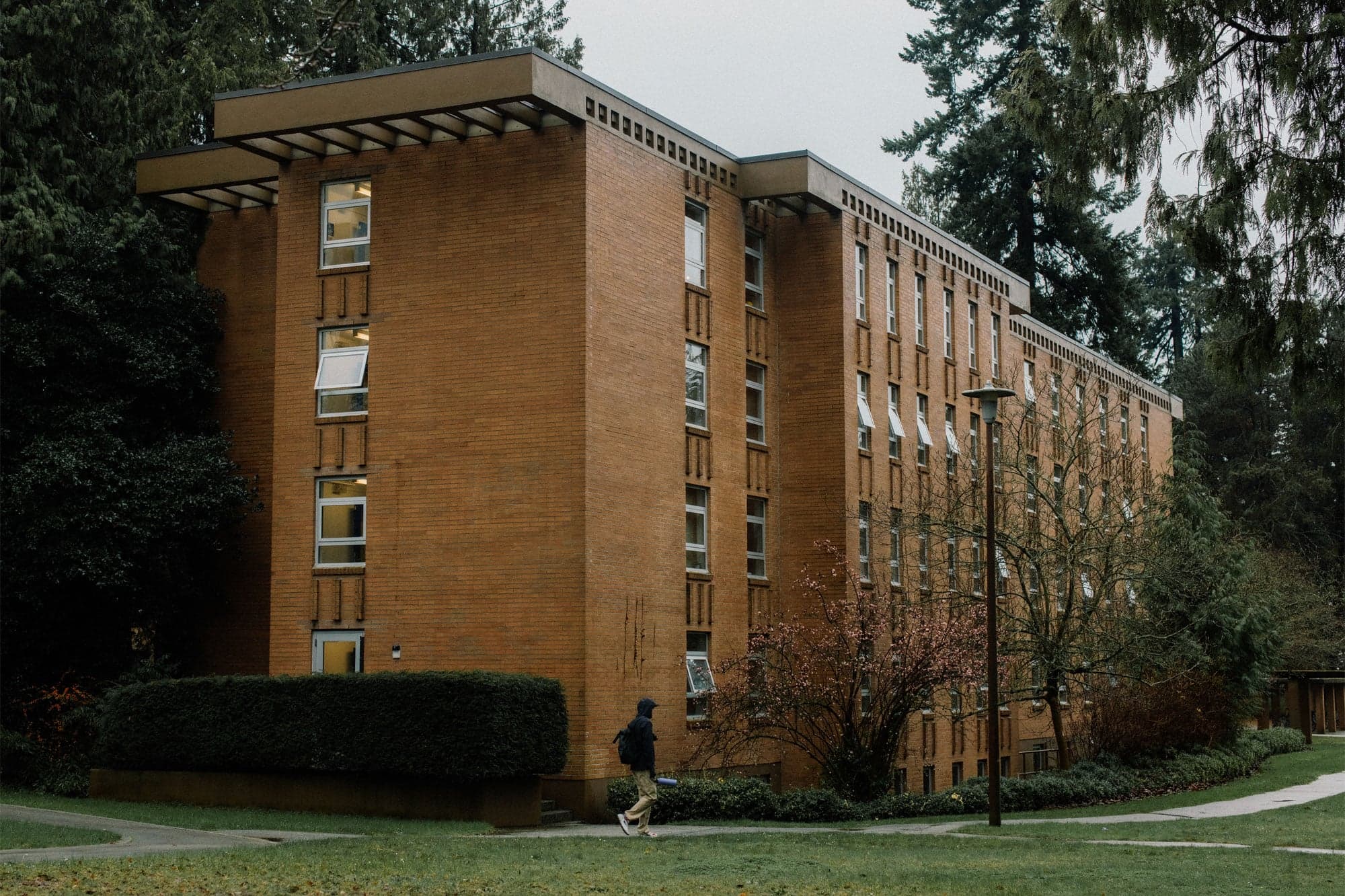 a residence hall at UBC