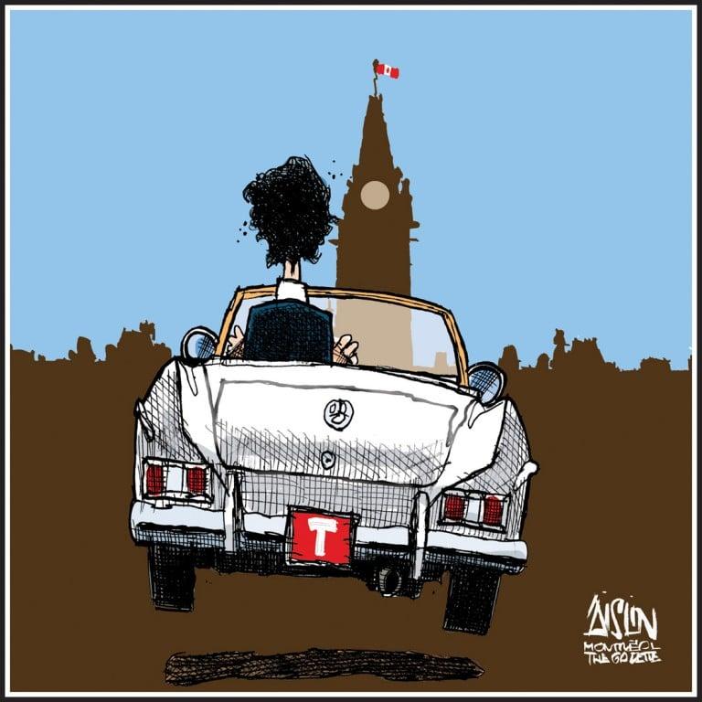 <p>&#8220;He&#8217;s driving towards Ottawa. You know it&#8217;s him from the back, you automatically know it. And the car he&#8217;s driving is his father&#8217;s convertible.&#8221;</p>
