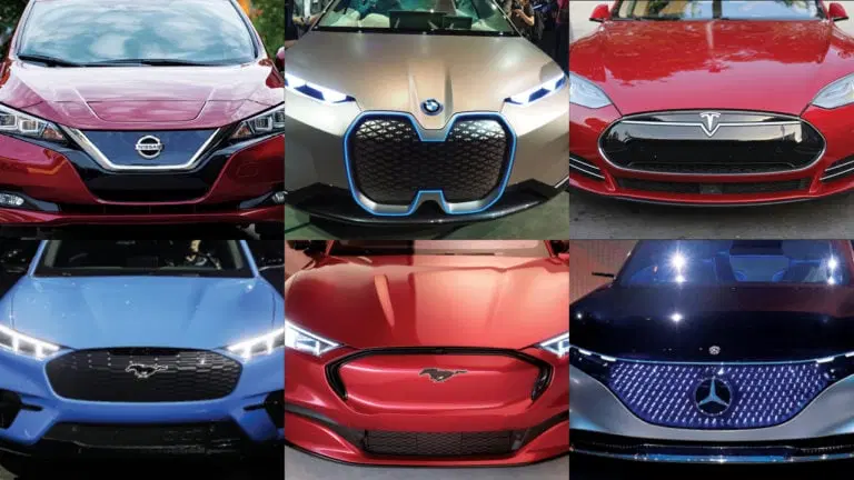 A selection of car grilles