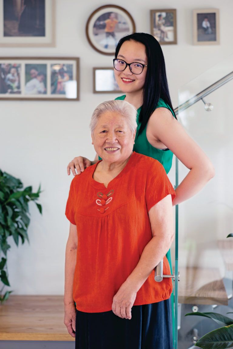 Wang with her grandmother (Courtesy of Tiffany Wang)