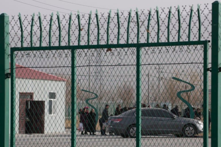 A file photo of he Artux City Vocational Skills Education Training Service Center in Xinjiang, where Uyghurs have been detained for, among other offences, having too many children. (Ng Han Guan/AP)