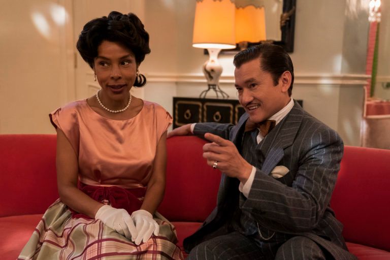 Sophie Okonedo as Charlotte Wells and Jon Jon Briones as DR. Richard Hanover in Netflix new release Ratched (Saeed Adyani/Netflix)