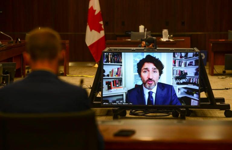 The WE controversy that has been dogging the Liberals is expected to continue to follow Prime Minister Justin Trudeau and his government after Trudeau's appearance before a House of Commons committee Thursday. Prime Minister Justin Trudeau appears as a witness via videoconference during a House of Commons finance committee in the Wellington Building on Thursday, July 30, 2020. THE CANADIAN PRESS/Sean Kilpatrick