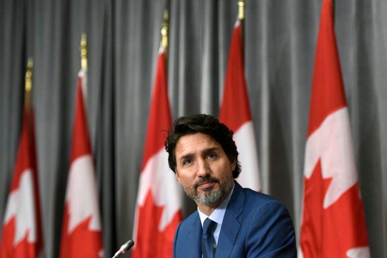 Prime Minister Justin Trudeau listens to a question during a news conference on the COVID-19 pandemic on Parliament Hill in Ottawa, on Friday, Sept. 25, 2020. THE CANADIAN PRESS/Justin Tang