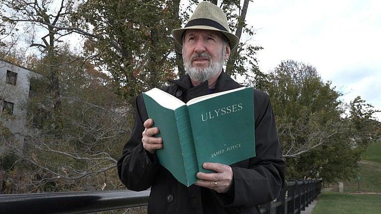 Michael Groden in the short film about him and his book "The Necessary Fiction: Life With James Joyce's Ulysses" (Courtesy of Godfrey Jordan)