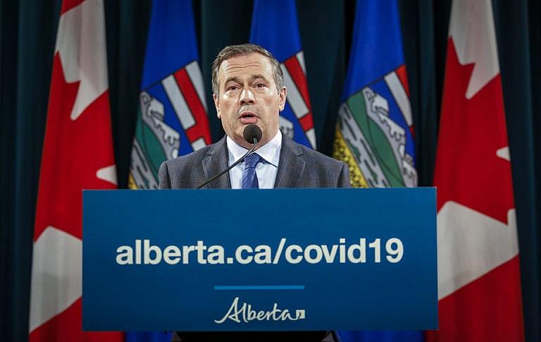 Alberta Premier Jason Kenney in Calgary on Sept. 15, 2021. (Jeff McIntosh/Canadian Press)