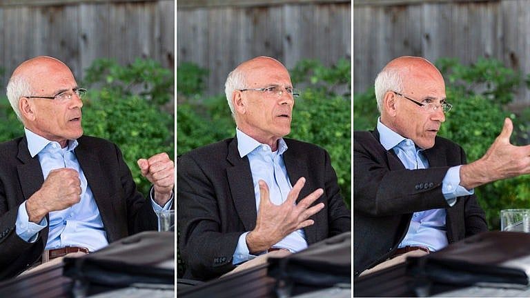 Michael Wernick, former clerk of the Privy Council of Canada, participates in an interview with Maclean's, on Thursday, Sept. 16, 2021. (Photograph by Justin Tang)