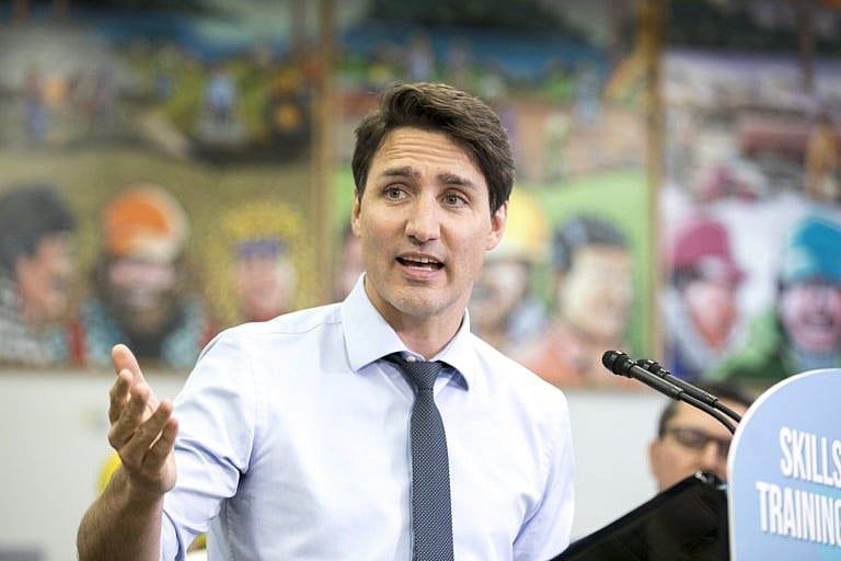 Trudeau makes an announcement in Thunder Bay, Ont., on March 22, 2019 (David Jackson/CP)