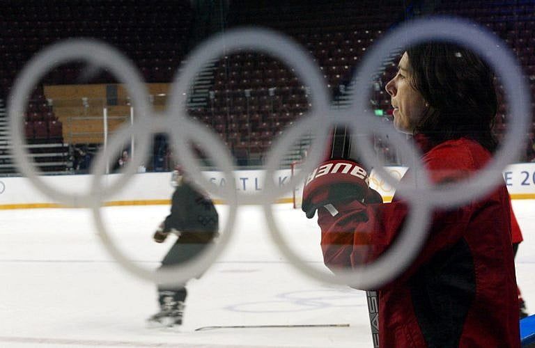 Former Team Canada women's coach Daniéle Sauvageau, during the 2002 Winter Games. Sauvageau is reportedly on the interview list for the vacant position of general manager of the Montreal Canadiens. (Tom Hanson/CP)