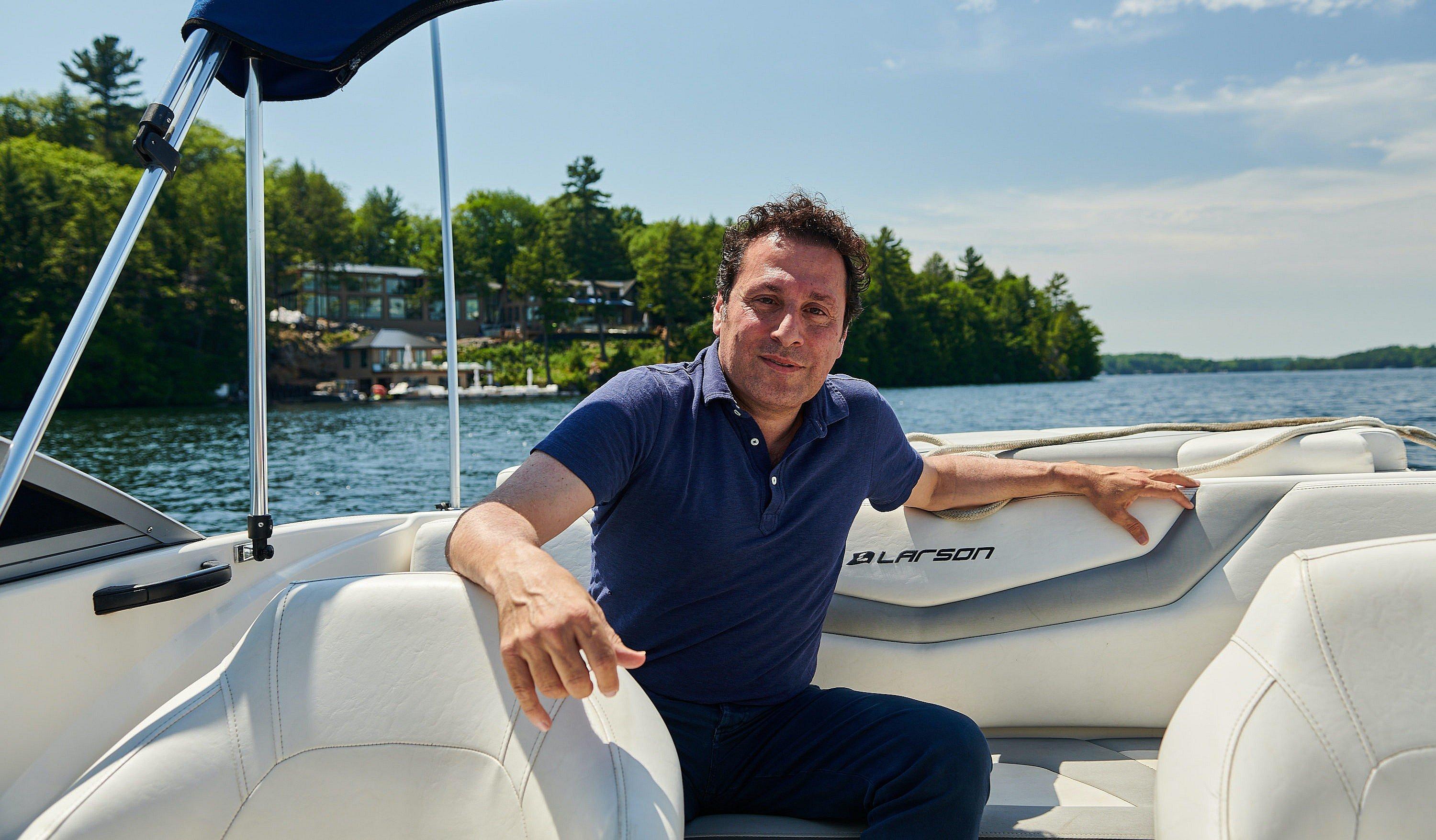 Azouri runs a thriving real estate development company in Toronto, but he's kept a relatively low profile. That changed when he bought a property on Lake Joseph and set about remaking it. 