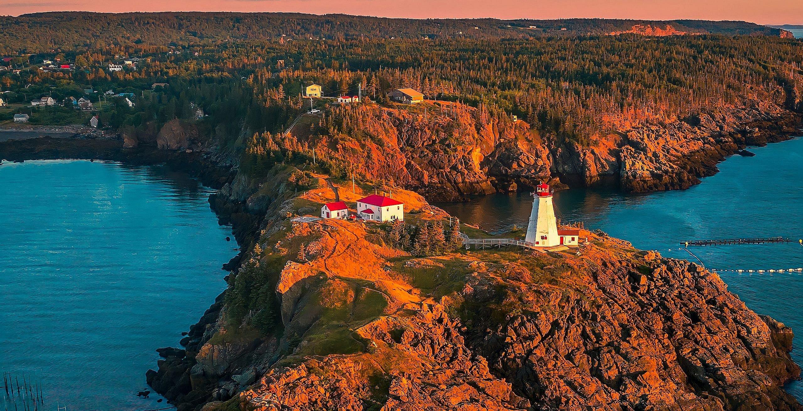 Grand Mananâs iconic Swallowtail Lighthouse still lights the way. (Photograph by Pascal Chiasson/Tourism New Brunswick.)